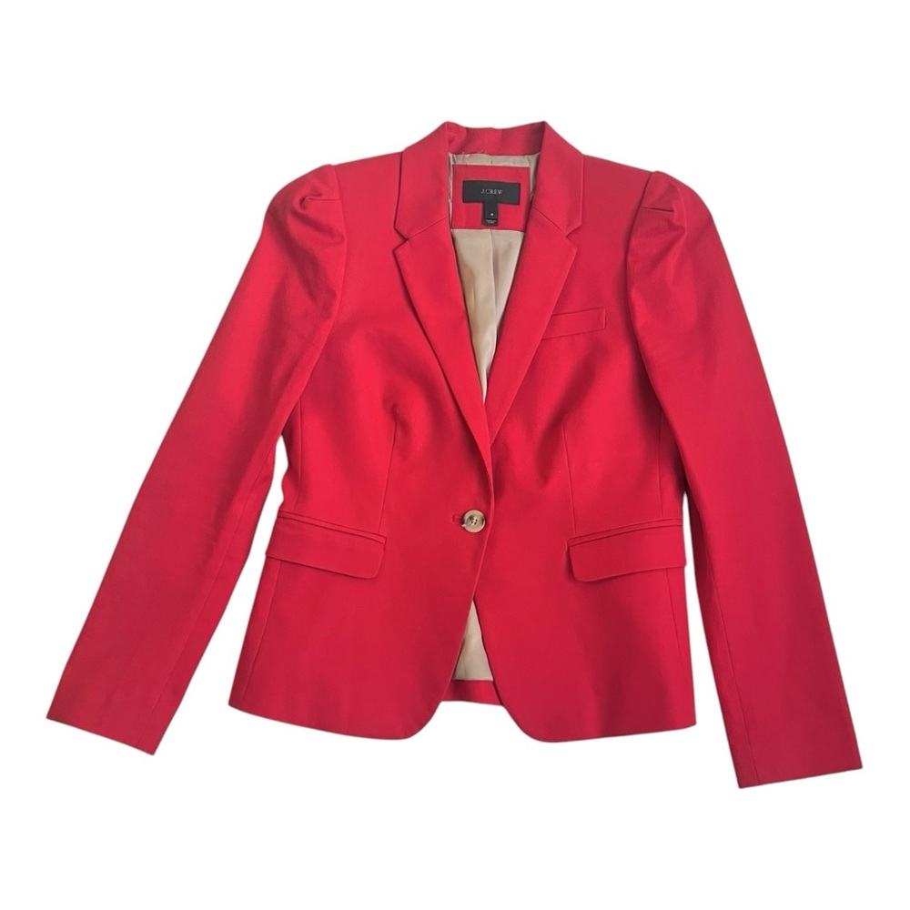 J. Crew Vibrant Red Women's Blazer